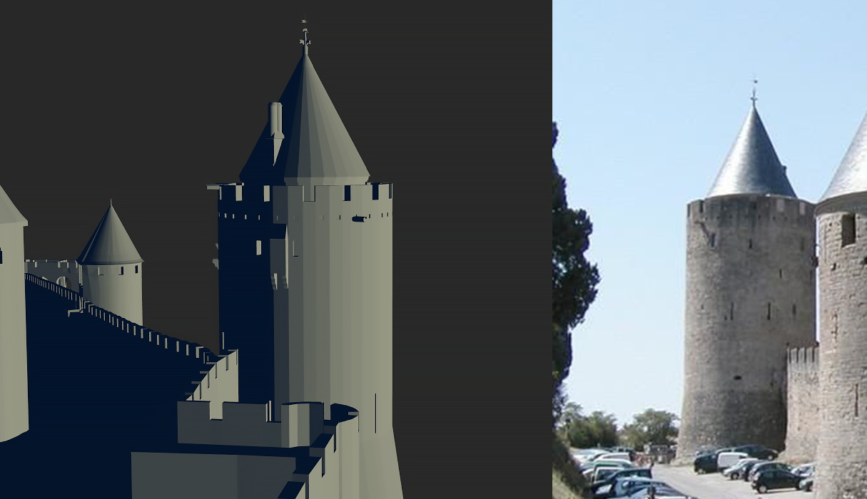 Modélisation 3D - Tour Vade Carcassonne